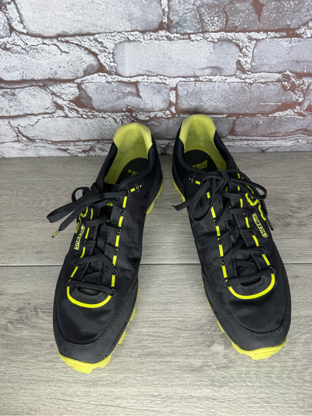 Icebug Acceleritas 4 RB9X Black Green Lace Up Running Shoes Men Sz 44EU/10.5M US